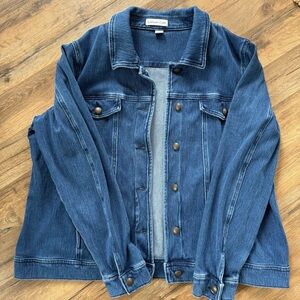 Coldwater Creek Blue Denim Like Jacket